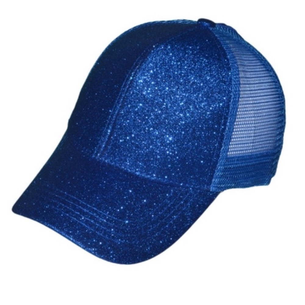 🍭BLUE GLITTER- Pony Hat